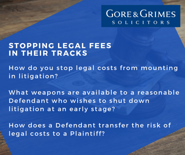 Stopping Legal Fees In Their Tracks Calderbank Offers Explained